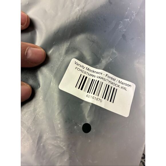 PARKE NWT Varsity Mock neck in Forest Maroon Size XXL - Picture 13 of 13